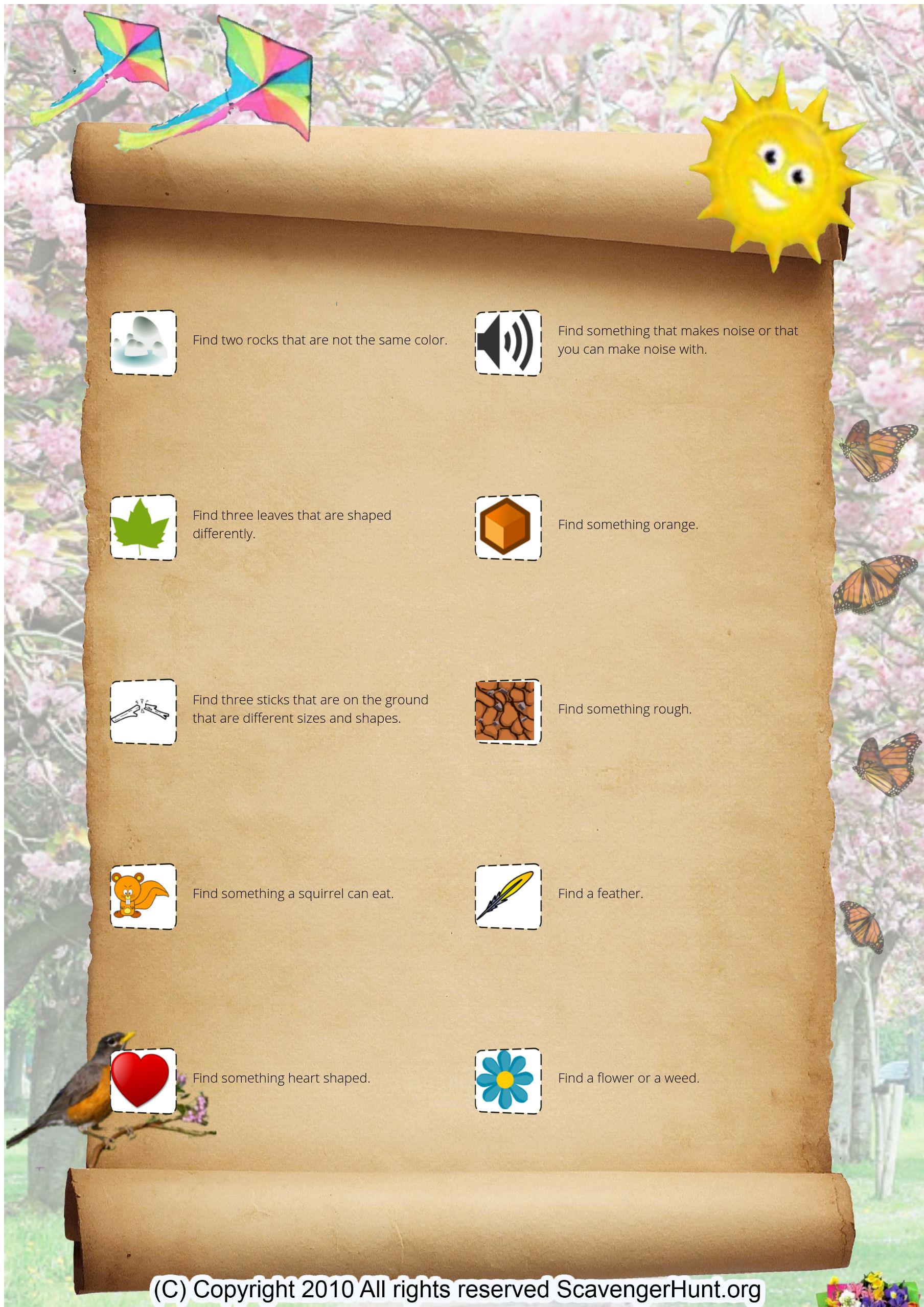 Outdoor Scavenger Hunt