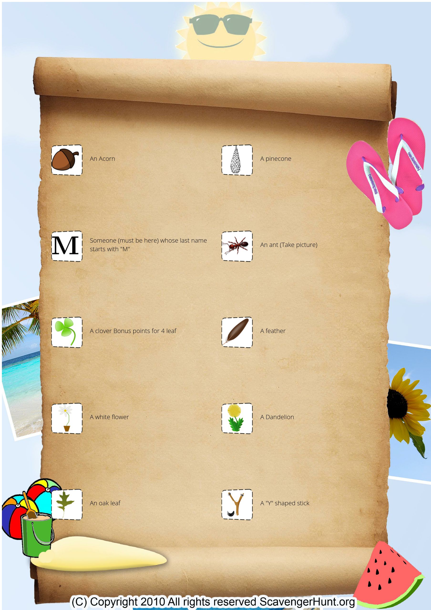 FPC Picnic Scavenger Hunt