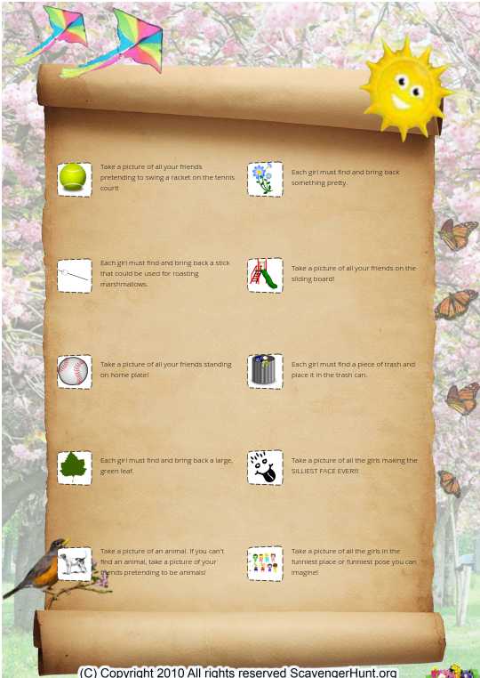 Daisy Girl Scout Scavenger Hunt!