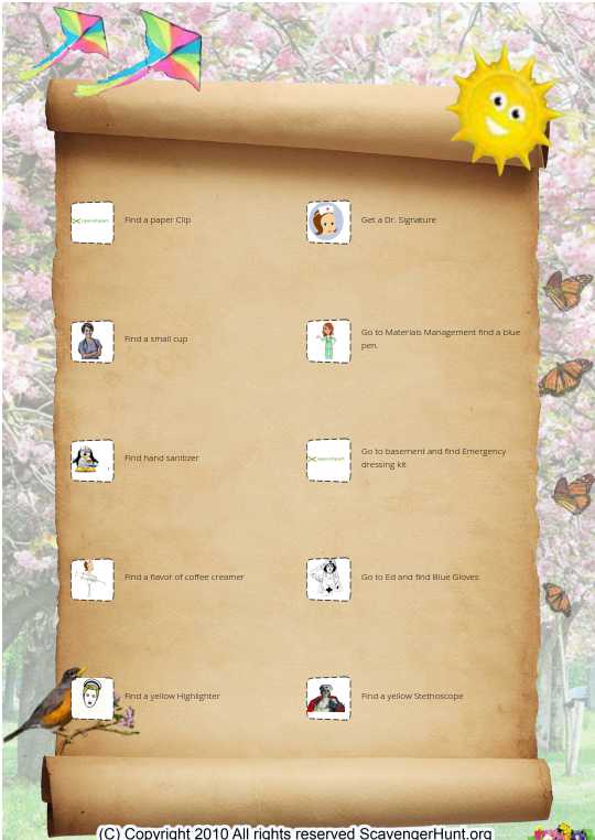 Nursing Scavenger Hunt